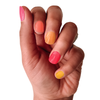 Summer Bouquet | Warm Pink Coral Orange Mix Solids Nail Wrap