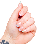 Sidewalk Chalk Tips | Colorful Pastel French Tip Nail Wrap