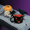 Vintage Halloween Ceramic Black Cat Mug, 12 oz