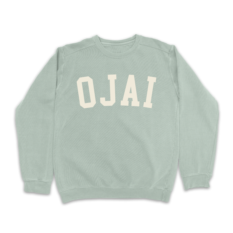 Ojai Vintage Washed Collegiate Crewneck