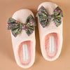Fuzzy Slippers-Betty Bow Jolly Sprig