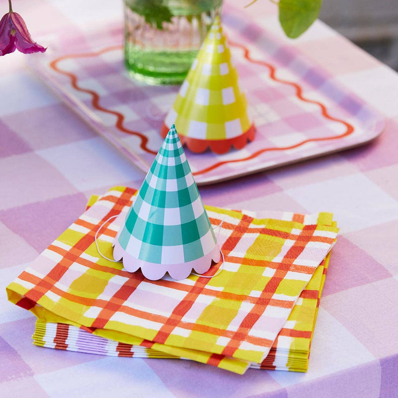 Multi-Colored Birthday Party Hats | 8 Pack |