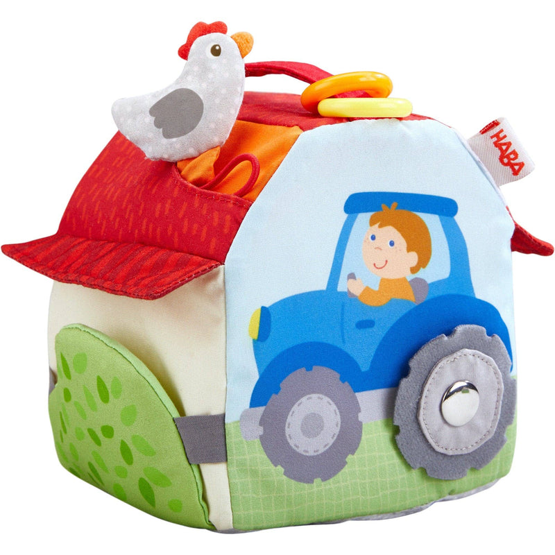 Farmyard Play Cube | Multi-Activity Wooden Toy for Toddlers