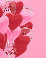 Heart Balloons, Valentines Day, Galentines, Birthday Decor