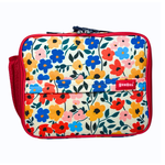 Insulated Poppy Flowers Print Lunch Tote