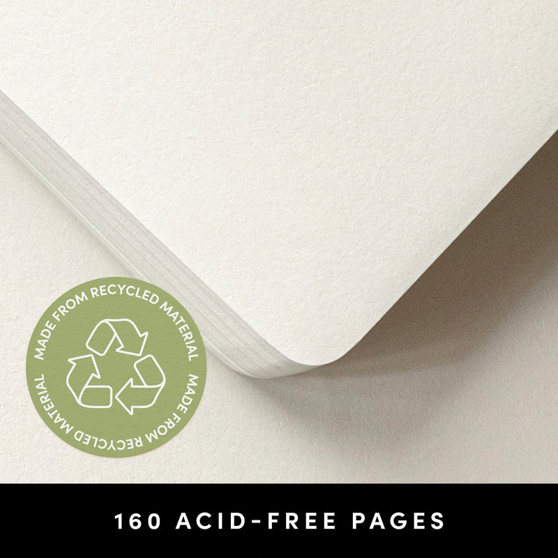 160PG Recycled Casebound Blank Journal Notebook