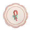 PLPL1586 - Round Candy Cane Paper Plate