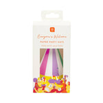 Multi-Colored Birthday Party Hats | 8 Pack |