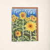 Thank You Sunflower 90's Nostalgic Farm Summer Painted Card