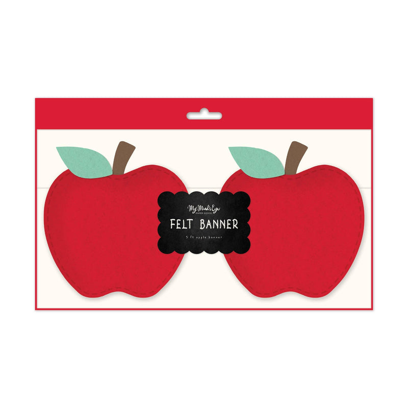Puffy Felt Apple Banner