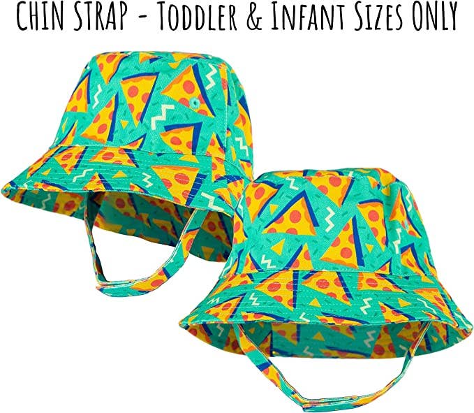 Toddler Bucket Hat - Pizza Print (1-4 years)