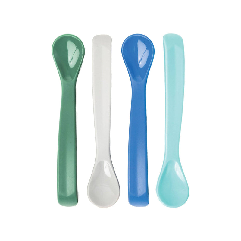 Silicone Baby Spoons Set of 4 - Boy