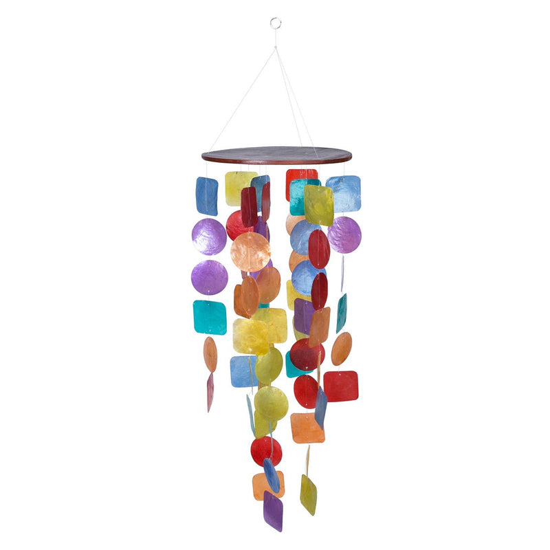 Large Rainbow Capiz Chime