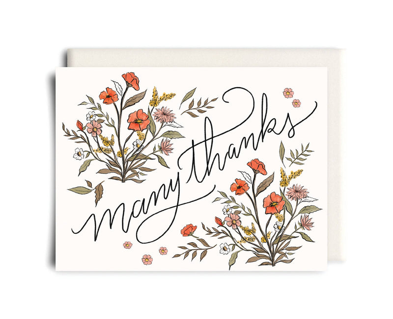 Many Thanks | Thank You Greeting Card