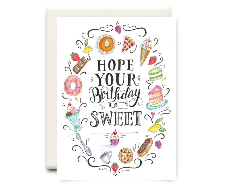Birthday is Sweet | Birthday Greeting Card