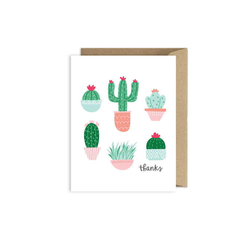 Cactus Thank You Card