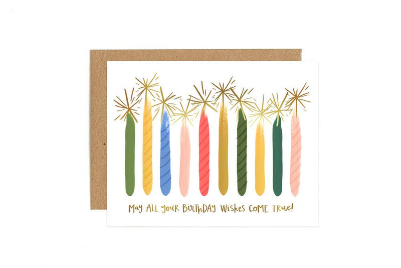 Candle Birthday Greeting Card Stationery