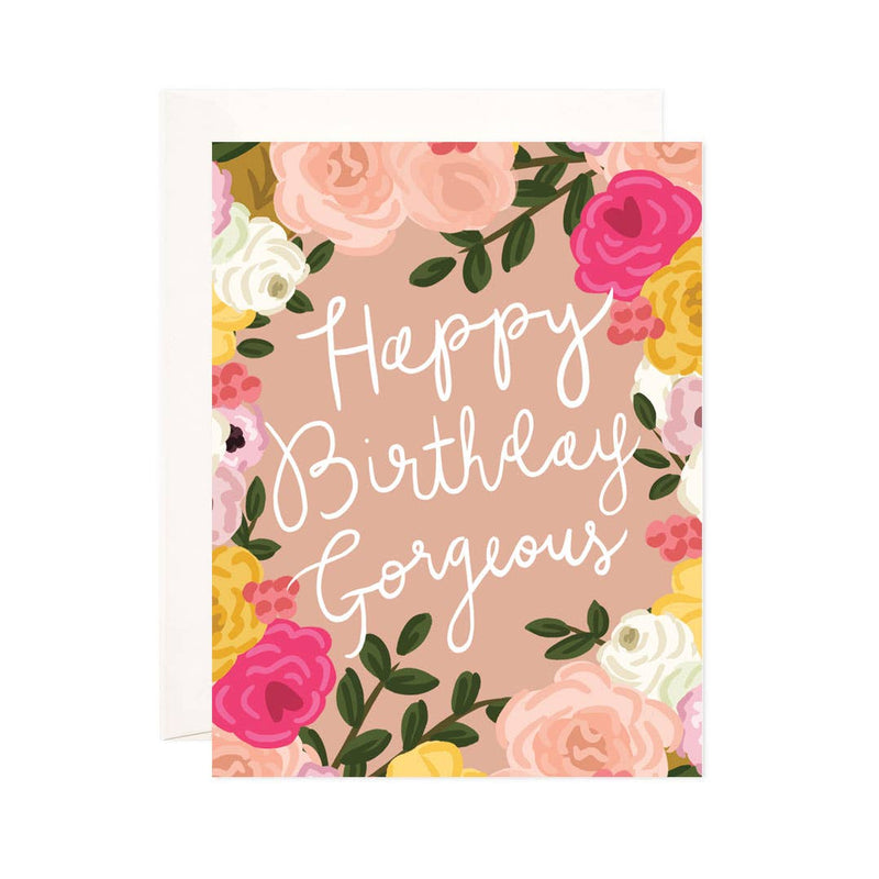 Gorgeous Birthday Greeting Card - Summer Floral Birthday Card