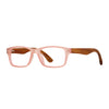 Ojai Reader - Blush / Walnut Wood / Blue Light Lens