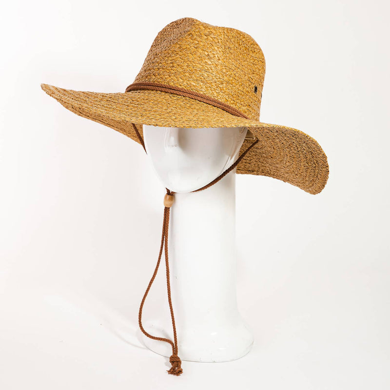 Chin Strap Straw Sun Hat