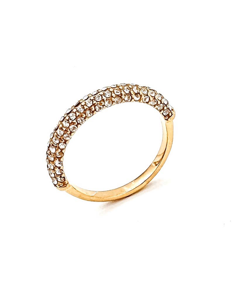 Rosemary Crystal Gold Ring