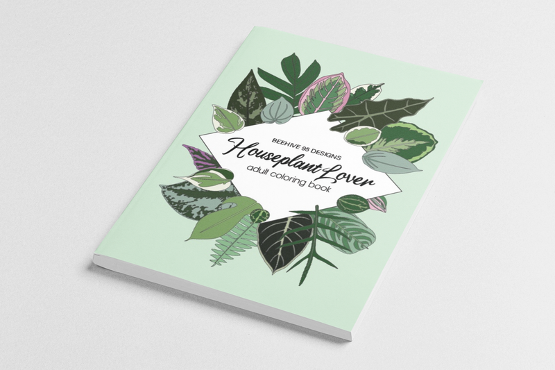 Houseplant Lover Coloring Book