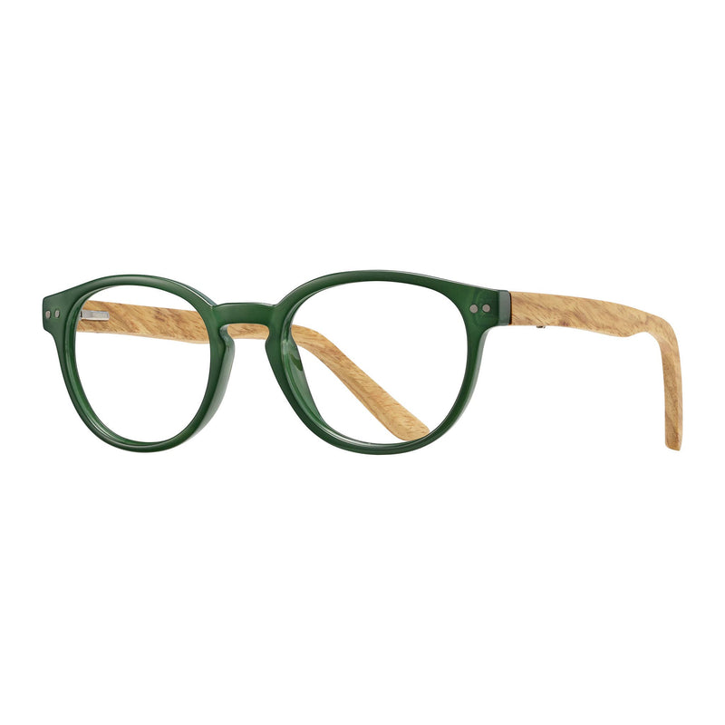 Natoma - Forest Green / Walnut Wood + Blue Light Lens