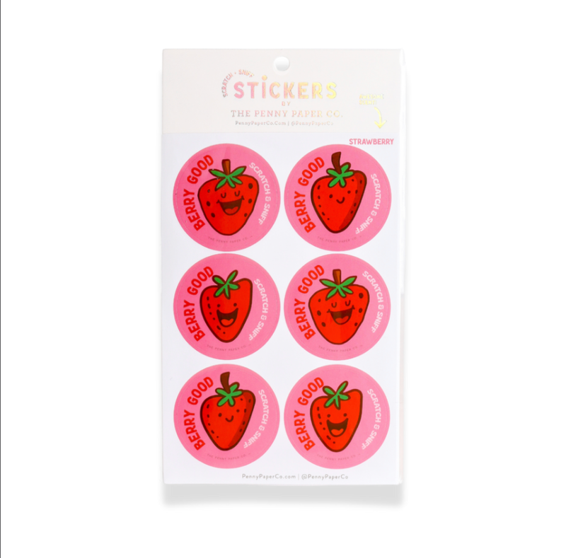 Berry Good, Strawberry Scratch and Sniff Stickers