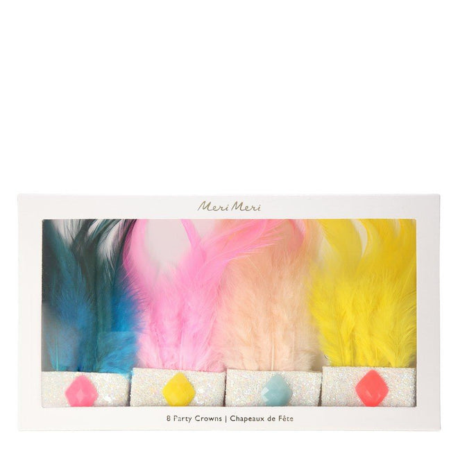 Circus Parade Feather Crowns (set of 8)