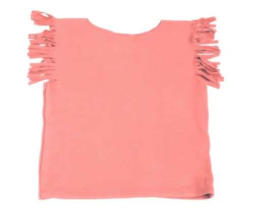 Baby & Girls Fringe sleeve Shirt