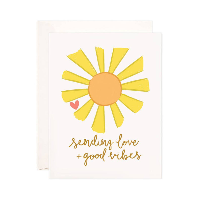 Love + Good Vibes Greeting Card