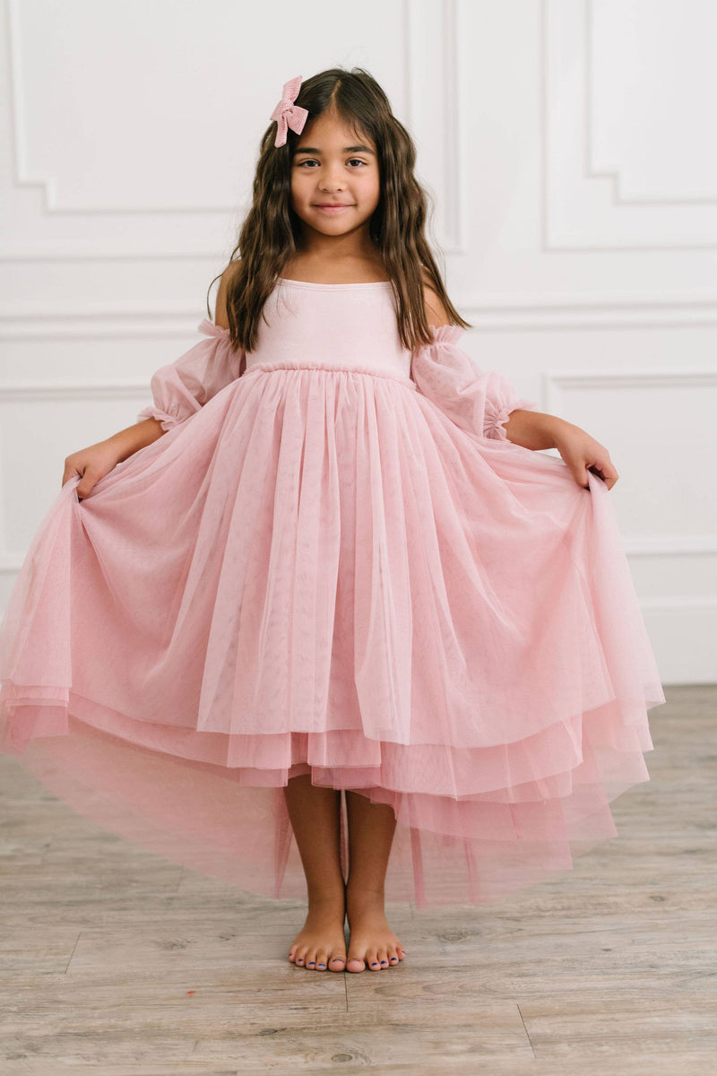 Everly Dress in Pink Rose Ombre