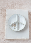 Round Stoneware Peace Sign Divided Dish