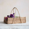 Hand-Woven Rattan Basket w/ Handle