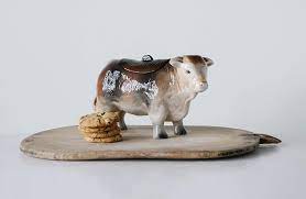 Ceramic Vintage Reproduction Cow Cookie Jar