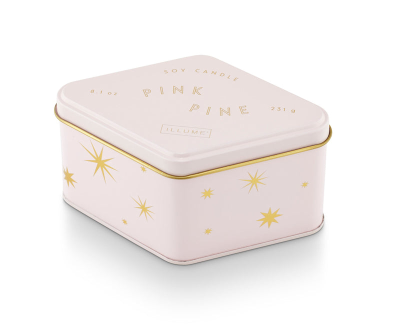 Pink Pine Mini Tin Candle